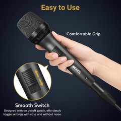 Professional Dynamic Handheld Microphone with High Sensitivity & 4.5M XLR Cable