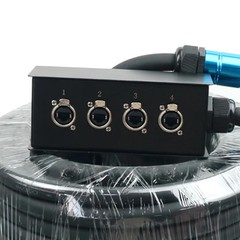 4 Channel 10M,20M,30M Cat6 Ethercon Snake Oft Cable Audio Stage Box