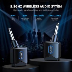 5.8G Wireless Guitar System Upgraded with Charging Box, Wireless Guitar Transmit