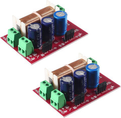 2Pcs 400W Adjustable Speaker Crossover 2 Way Treble/Bass 2 Unit Audio Frequen…