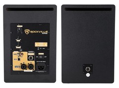(2) Rockville APM6C 6.5″ 350w Powered Studio Monitors Speakers+Adjustable Stands