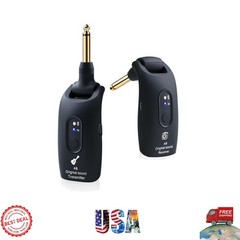 Plug and Play Wireless Guitar System – 4hrs Battery & Multi-Instrument Support!