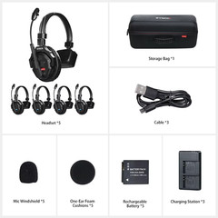 Xtalk 2.4G Wireless Intercom System X1 X2 X5 MasterFree Noise reduction Intercom