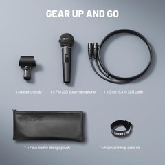 Dynamic Vocal Microphone, Cardioid Microphone with ON/Off Switch, 16.4 ft XLR