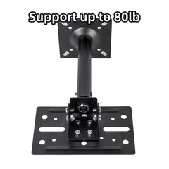 Universal Speaker Wall Ceiling Mounts Support up to 80lb,Heavy Duty Dual Blac…
