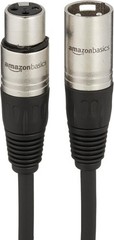 6ft XLR Male to Female Microphone Cable Balanced Black PVC