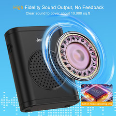Bluetooth Voice Amplifier with Wireless Lavalier Microphone, Personal Teacher Mi