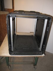 Rackmount 12U x24 ECS Legacy Composite Shock Mount Shockmount Case Black TSC
