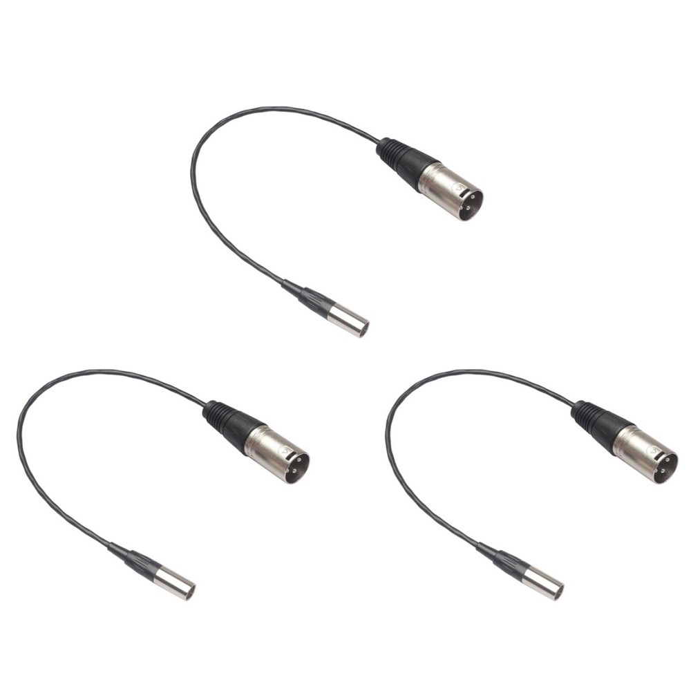 3X 3 Pin Male to 3 Pin Male XLR Plug Audio Cable XLR Male to XLR Male2517
