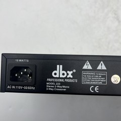 New DBX 223XL Stereo 2-Way/Mono 3-Way with XLR Connectors Crossover 110V 50/60Hz