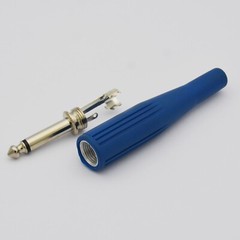 10 PCS 1/4 in TS Connector 6.35mm for Speaker Cable Jack Plug Connector End Blue