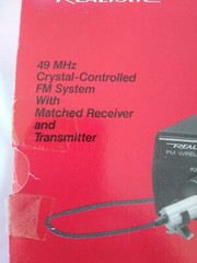 Realistic FM Wireless Microphone System 32-1221A Matched Receiver Transmitter