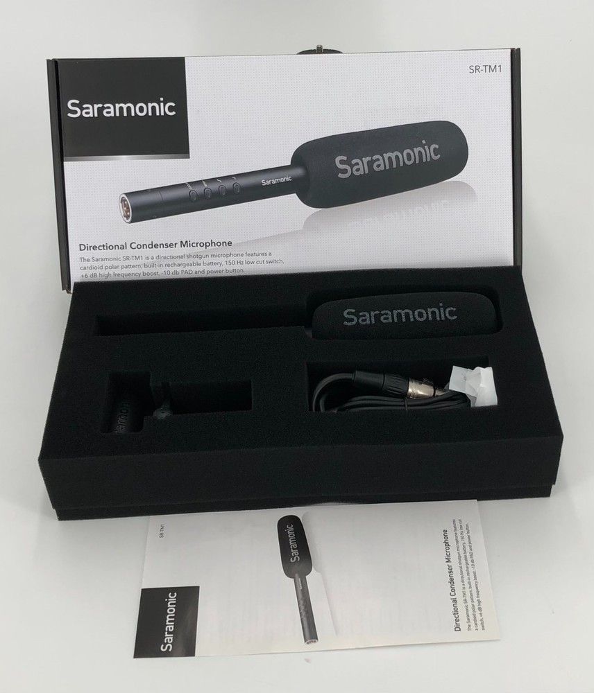 Saramonic SR-TM1 Super-Cardioid Broadcast XLR Shotgun Condenser Microphone 11″