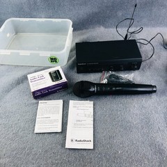 Radio Shack Microphone & FM Wireless Receiver 32-1250 & 32-1252 Audio Link & Mic