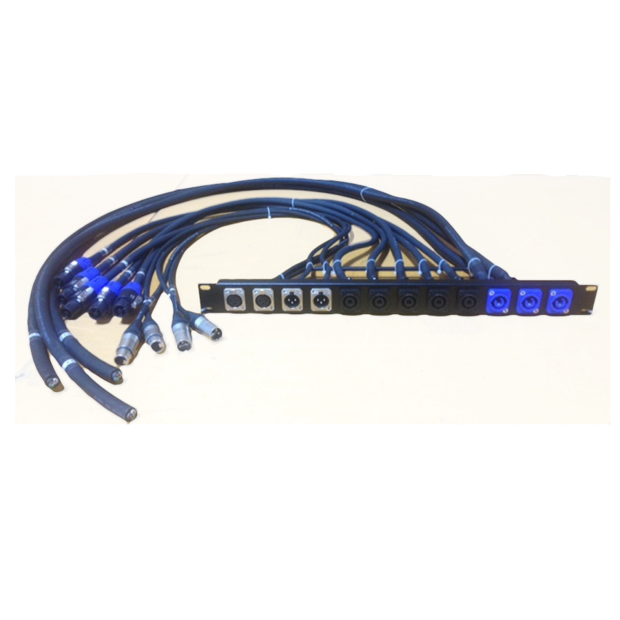 Custom Patch Bay Amplifier Rack Panel Speaker Audio PowerCon Speakon Patchbay
