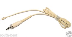 1.2m Detachable Cable for Headset Lavalier Microphone Sennheiser 1/8″ Lock Plug