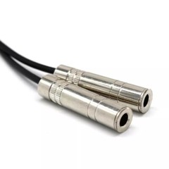 2pcs 1/4″ Stereo Male to Dual 1/4″ TRS Female Audio Y Splitter Cable Connector