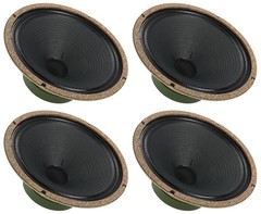 4) Celestion G12M Greenback 16 ohm 25 Watt 12″ Guitar Speakers w/ Ceramic Magnet