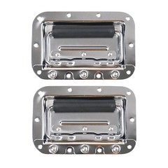2 – Large Spring Loaded Case Handle Stainless Steel Brushed finish PA/DJ Gear