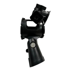 Microphone Clip Holder Stand Mount Mic Black Universal Replacement Part