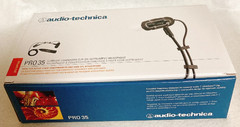 Audio-Technica PRO35 Cardioid Condenser Mic for Sax Brass Drums w/ Clip