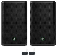 2 Mackie Thrash212 12” 1300W Active DJ PA Speakers w/Wireless Linking Thrash 212