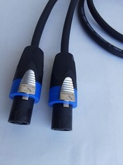 25 FT SpeakOn 2-Conductor 12AWG w/Neutrik NL4FX Pro Audio Speaker Cable