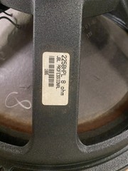 JBL 2258HPL 18″ Low Frequency Speaker, 8 Ohm