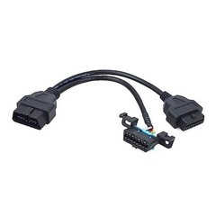 Universal OBD2 16 Pin Splitter Y Cable Male to Two Female J1962 1 Male to 2