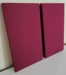 6 Sound Absorbing Acoustic Wall Panels in Burgundy – SET of 6