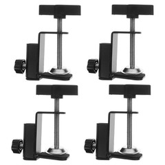 4Pcs Universal Desktop Work Clamps Metal and Plastic Reusable Table Holders