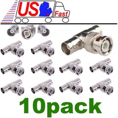 10x Shure, Sennheiser, BNC Antenna Splitter/T Male~Dual Female Adapter Connector