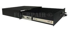 2 Space 2U Rack Mount 19″ Drawer Locking DJ Rack Gear Audio Road Case IT Network