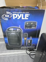 Pyle Pro Audio Rechargeable PA System Passive Wireless AUX Wired Mic PWMA200