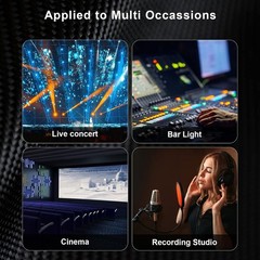 3ft Heavy Duty Braided Microphone Cable – XLR Male to Female, Plug & Play Design