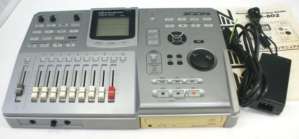 ZOOM MRS-802 HDD MultiTrak Recording Studio Digital 8 Track CD Music Pro Gear
