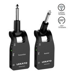 Lekato 2.4G Wireless Guitar Systems Wireless Transmitter Receiver 30M 20-20KHz