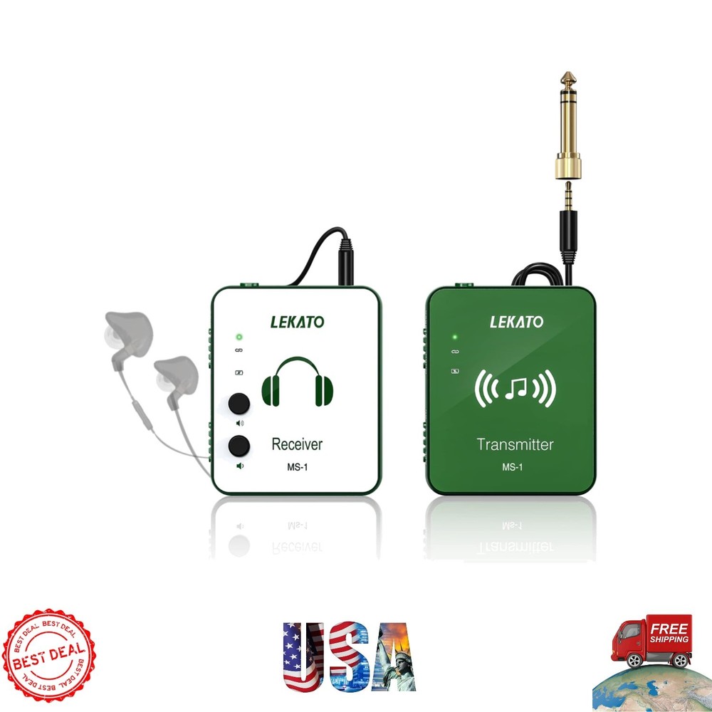 Affordable 2.4G Stereo Wireless Monitor System – Long Battery Life & Easy to Use
