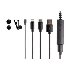 Apogee ClipMic Digital 2 Premium Clip-On Lavalier Microphone, Black