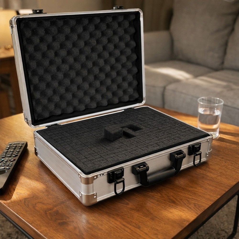 17 Inch Aluminum Hard Shell Carrying Case DJ Mixer Microphone Camera Gear NEW