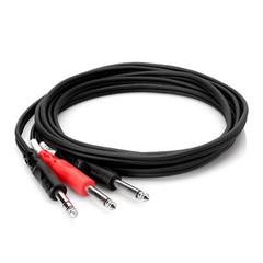 Hosa STP-202 6-Foot 1/4″ TRS to Dual 1/4″ TS Insert Cable 6ft 6-feet Cord STP202
