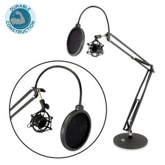 Pyle Tabletop Suspension Mic Boom Arm – Anti-Vibration Shock Mount PMKSH24