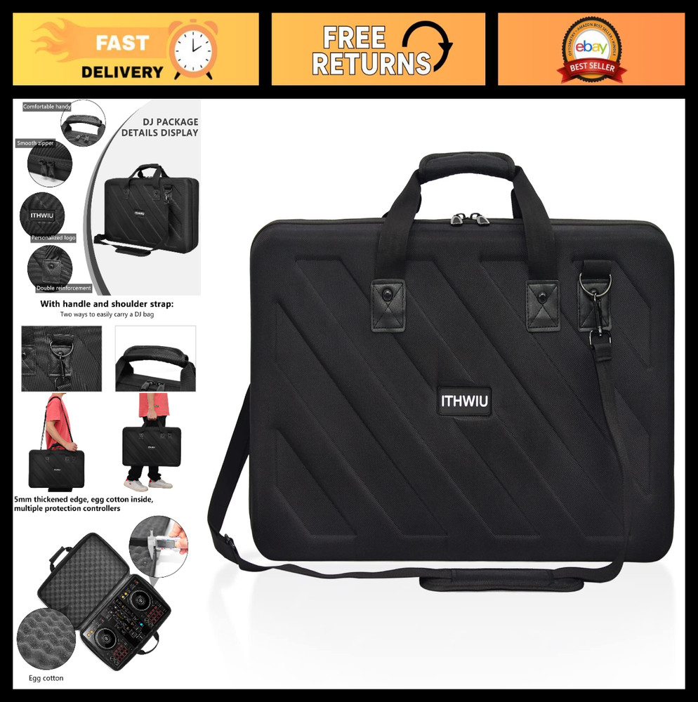 Lightweight Hard Storage Case for DJ Controllers – Fits Pioneer, Denon, Numark