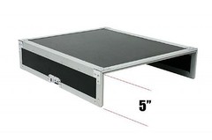 OSP 4 Space ATA Mixer Amp Rack Road Case /Top Mixer Mount Fits Presonus 16.4.2
