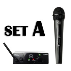 AKG Pro Audio WMS40MINI Vocal Set A Band US25A Wireless Microphone 3347X00110