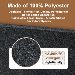 Vintage Metal-Look Wood Slat Acoustic Wall Panels for Home & Studio Decor