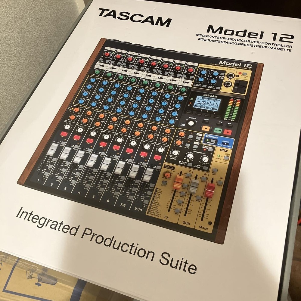 TASCAM Model 12 12-Track Desktop Multitrack Recorder Mixer Controller Model12