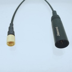 Microdot male to Mini-XLR TA4M 4pin plug 3″ audio RF cable for Microphones