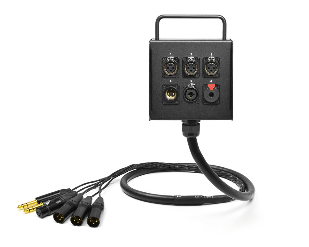 6-Ch Studio Wall Box | Mogami 2932 & Neutrik Gold Connectors | Standard | 65 Ft