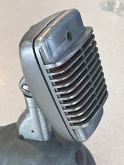 Vintage 1950’s Shure 51 Sonodyne Dynamic Microphone + S36 Stand Untested As-is